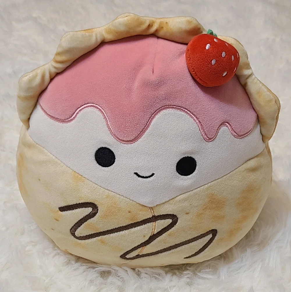 Gasten Strawberry Crepe & Deja Donut 8" Squishmallows Plush Bundle Lot Of 2 - Picture 2 of 11